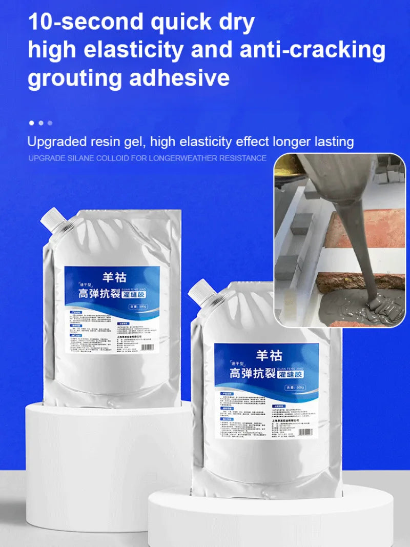 AngShop impermeable adhesive for roofs quick dry and high elasticity in white flexible packaging