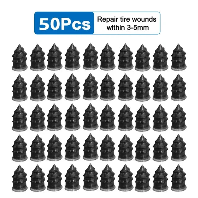 50pcs tire plugs for repairing tire wounds within 3-5mm in tire plug kit for cars by AngShop