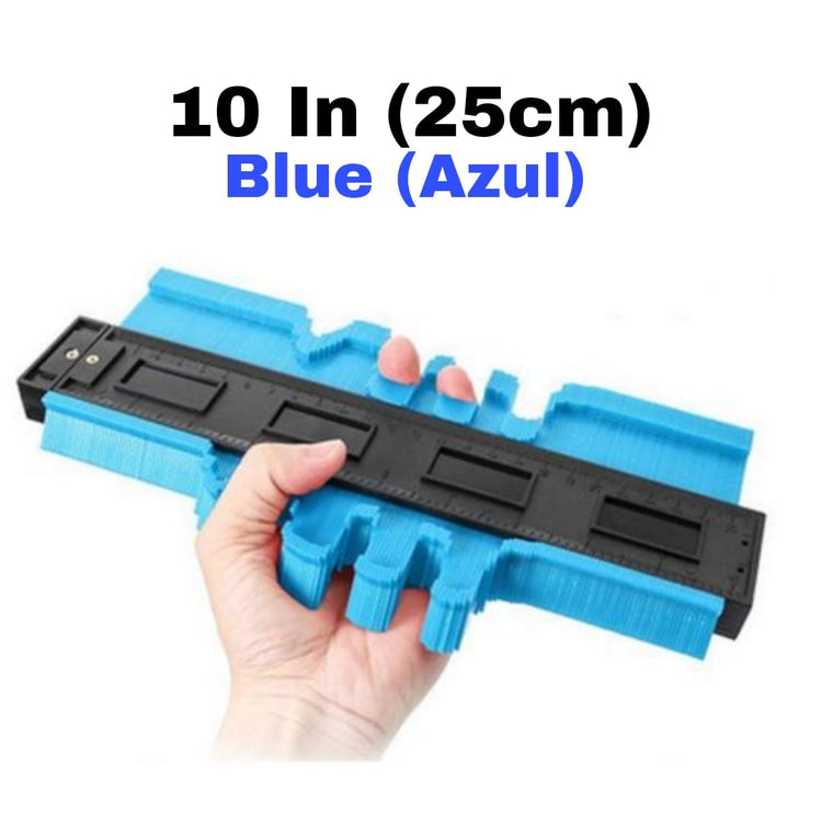 AngShop 10 inch blue contour gauge tool held in hand for precise shape measuring