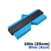 AngShop 10 inch blue contour gauge tool for precise shape copying and measuring