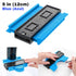 Blue 5 inch contour gauge tool by AngShop for measuring and duplicating shapes and curves