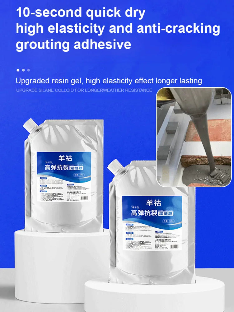 AngShop impermeable adhesive for roofs  quick dry and high elasticity in white flexible packaging