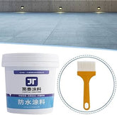 AngShop waterproof roof coating white bucket with yellow paintbrush for roof protection