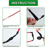 Step-by-step instructions applying waterproof cable insulation coating on exposed wire with brush tool
