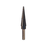 AngShop multi-size step drill bits with graduated cutting edges for precise hole drilling