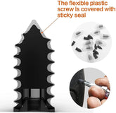 Flexible plastic screw with sticky seal detail from AngShop puncture repair kit for car tires