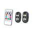 AngShop remote control LED car strips with color-changing remote and dual LED modules